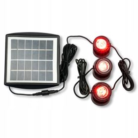 LAMPA SOLARNA LED RGB SL503 - ZESTAW 3 REFLEKTORÓW