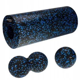    Aqua-Sport Powerstrech EPP Black-Blue glatki valjak za masažu