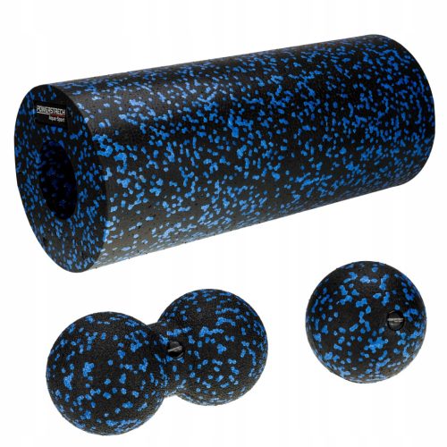  Aqua-Sport Powerstrech EPP Black-Blue glatki valjak za masažu