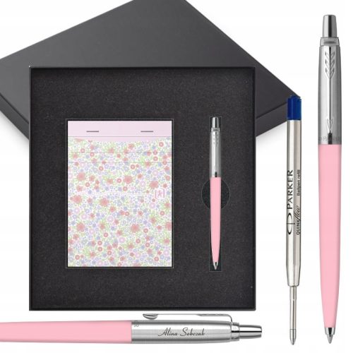 Parker plava kemijska olovka na uvlačenje + Notes A6 Oxford Multicolor