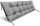  ePosciele jastuk 120 x 50 x 15 sivi