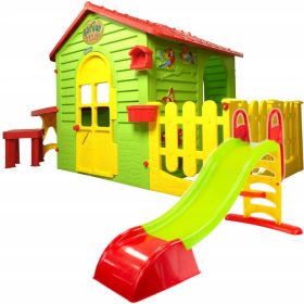 Vrtne kućica Tobogan Stol Ograda Igralište Set Mochtoys