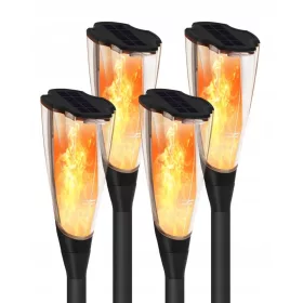 Soumit crna solarna svjetiljka, 54 cm, 4 kom.