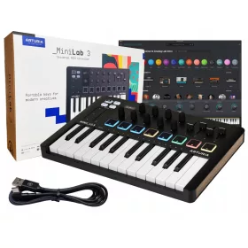 Arturia MiniLab 3 MIDI kontroler crni