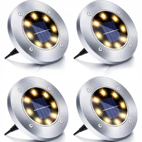    F3M solarna lampa, bijela, 13 cm, 4 kom + planer A4 PIANIDA, nijanse smeđe i bež