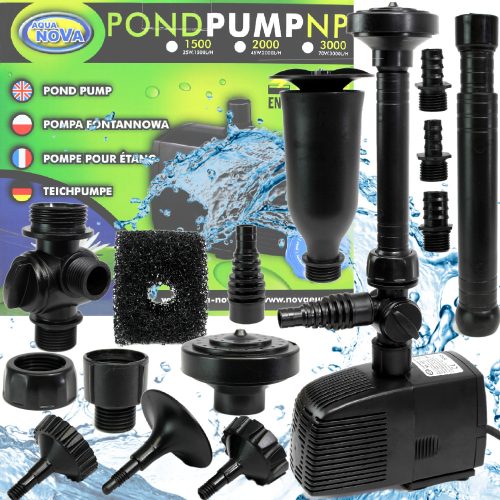 Pumpa za fontanu Aqua Nova NP-1000 s kaskadom i regulacijom protoka
