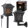  Solarna lampa Ikonka 25 cm crna
