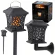  Solarna lampa Ikonka 25 cm crna
