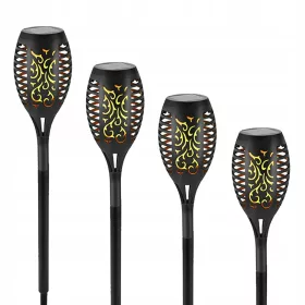  Solarna lampa, crna, 52 cm, 4 kom.