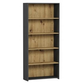   Regal za knjige Moderna 80 cm x 180 cm x 30 cm antracit, umjetni hrast