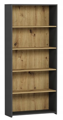 Regal za knjige Moderna 80 cm x 180 cm x 30 cm antracit, umjetni hrast