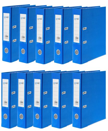 Plavi uredski registrator s tračnicom A4 – 75 mm