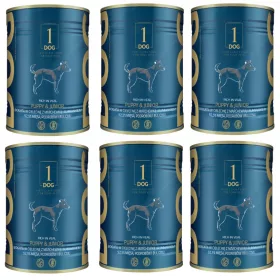    1DOG PUPPY & JUNIOR BOGATA TELETINOM TELETINA BEZ ZRNA S MRKVOM 400G