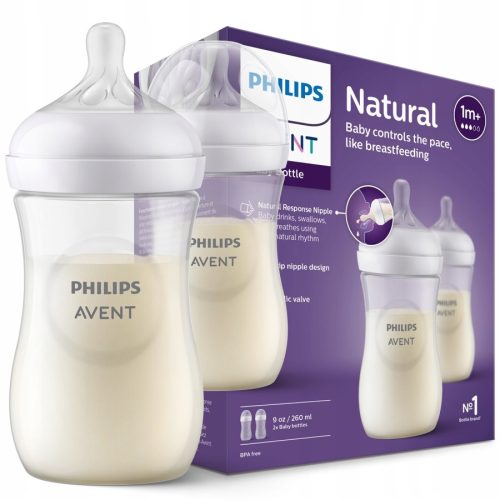 NATURAL RESPONSE Bočica Philips AVENT SCY903/02 260ml 2 kom.
