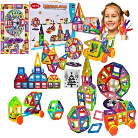    Akrilne magnetne kocke za dječake i djevojčice Premium magnetne kocke 128 kom.