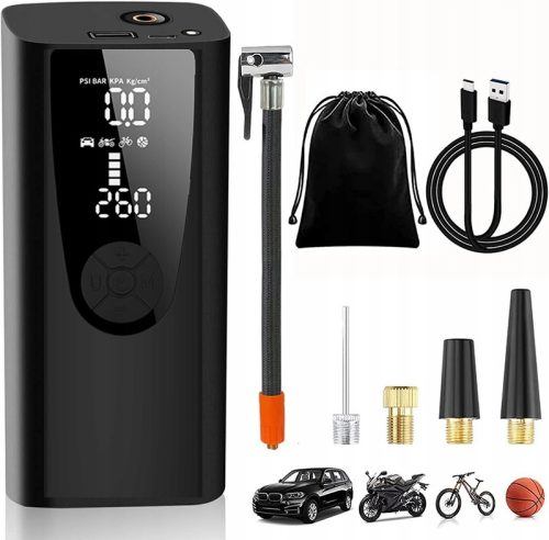 Električna pumpa za zrak P005-6000mAh-150psi crna