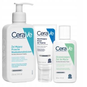 CeraVe Paket za Njegu Kože: Krem i Gel za Lice i Tijelo
