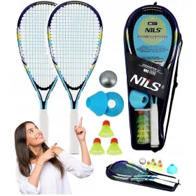  Lopta, navlaka, set reketa s lopaticom Nils NRS005 + CGROT Sports Guide IDEALNO ZA UČENJE KUPOVINE