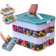 KOCKE ORGANIZATOR ZA IGRUČKE 2-SLOJNI KUTIJA ZA LEGO