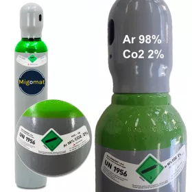 Vogelmann MIX Ar cilindar 98% CO2 2% 150bar 8l INOX