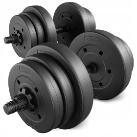    Podesive bitumenske bučice 20kg, set 2x10kg Trex Sport bučica