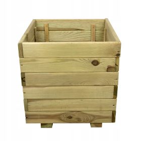  Poldrew saksija 40 cm x 40 x 38 cm, drvo, nijanse zelene