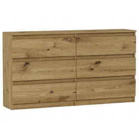  Mobene Moderna komoda 140 x 30 x 77 cm mat artisan hrast