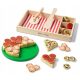 Drevena pizza za rezanje i slaganje sa sigurnim nožem Melissa & Doug 36 dijelova
