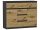  Mobene Moderna komoda 120 x 40 x 98 cm antracit, mat artisan hrast