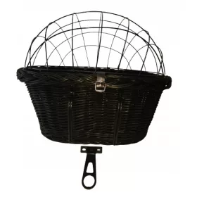   MEGA VELIKI NOSAČ ZA BICIKL ZA VELIKE PSE, PLETENA KOŠARA DO 15 KG