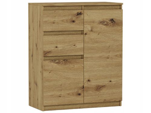  Mobene Moderna komoda 80 x 40 x 98 cm mat artisan hrast
