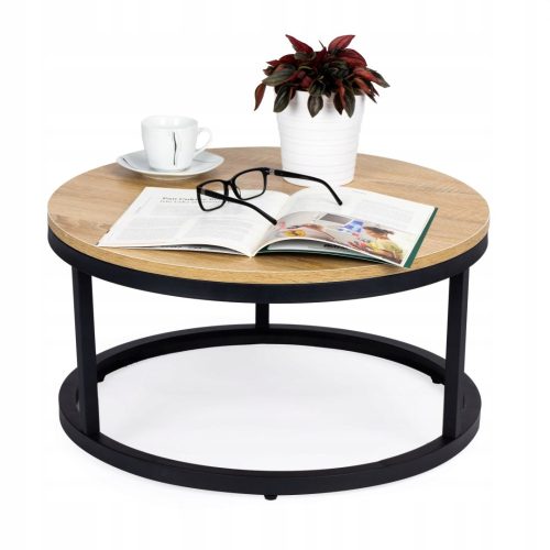 Stol za kavu ModernHome 1955 okrugli 60 x 60 x 31,5 cm bež nijanse