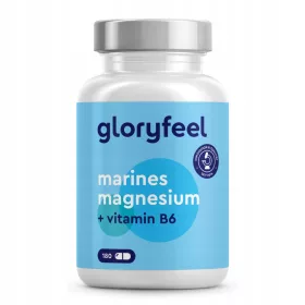   Kapsule Magnezija s Morskom Soli i Vitaminom B6 - gloryfeel, Pakiranje od 180 Kapsula