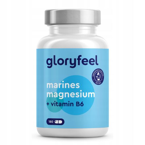 Kapsule Magnezija s Morskom Soli i Vitaminom B6 - gloryfeel, Pakiranje od 180 Kapsula