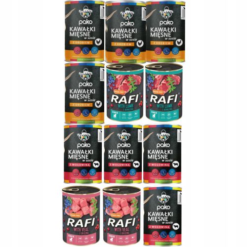  D. NOTECI FOOD RAFI JUNIOR MJEŠAVINA OKUSA PSA 12x400g