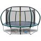 TRAMPOLINA ZA VRT 374CM 12FT S MREŽOM I STEPENICAMA