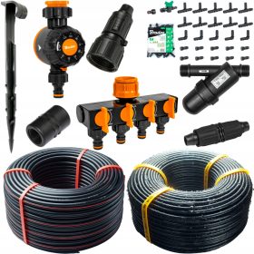    TIMER KIT ZA ZALJEVLJANJE LINIJA KAP KAP NAVODNJAVANJE KAP 100m