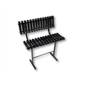   Klupa za groblje od PVC-a, 14 rebra, s naslonom - PROIZVOĐAČ IZ POLJSKE