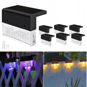  Solarna lampa, crna, 10 cm, 4 kom.