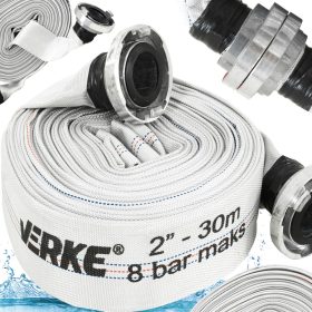   MREŽASTO VATROGASNO CRIJEVO ZA PRLJAVU VODU 2 INČA 30M S PRIKLJUČCIMA