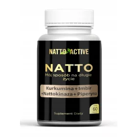   Kapsule Natto Active s Kurkuminom, Đumbirom, Nattokinazom i Piperinom - 60 kapsula