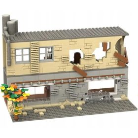    ZGRADA 0459 - vojna baza blokovi vojske figure tenk oružje kuća