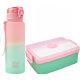 CoolPack boca za vodu i set za ručak s ombre dizajnom u roza boji, kapaciteta 600 ml za piće i 765 ml za hranu. Idealno rješenje za školu, posao ili putovanja. Boca je izrađena od visokokvalitetnog ma