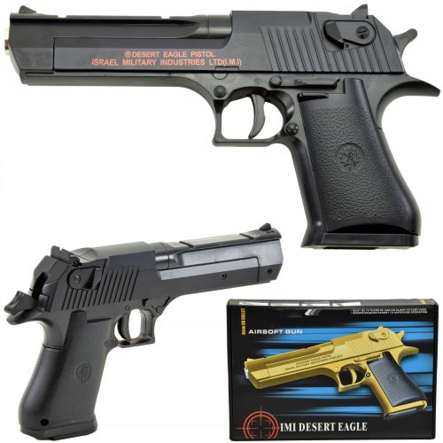 METALNI REPLIKA DESERT EAGLE TEŠKI ASG AIRSOFT PISTOLJ + Knjiga naljepnica, strip Shop_lolki