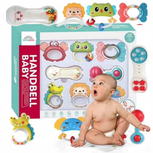 ZVONČIĆI, GRIZALICE, ŽIVOTINJE, KOMPLET OD 9 ZVONČIĆA ZA BEBE I DJECU
