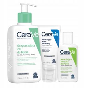   CeraVe Set za Njegu Kože: Hidratantne Kreme i Očišćavajući Gel