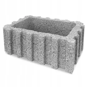   Gawlik saksija 60 cm x 43 x 25 cm grafit beton, nijanse crvene, nijanse sive i srebrne, nijanse žute i zlatne