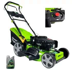    Green Tiger benzinska kosilica s košarom, zapremine 196 cm³. košara 62 l, širina reza 51 cm