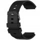 Pojas za sat Rubicon RNCE96 - 24 mm CRNI
