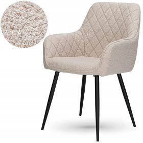 eHokery Havana stolac, tapacirani baranjski pliš, boja bež